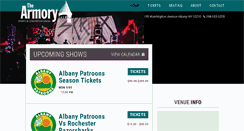Desktop Screenshot of albanyarmory.com